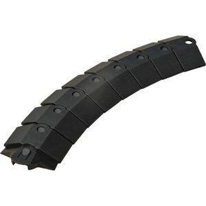 Small Ultra-Sidewinder Cable Protection System® with Endcaps - 2000 lbs. (1 tons), 1, 39.5", 3", 0.8", Black