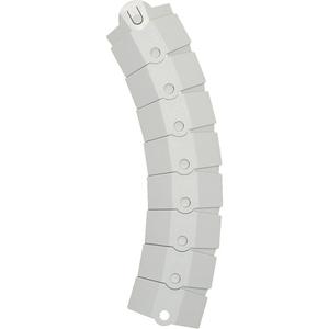 Small Ultra-Sidewinder Cable Protection System® with Endcaps - 2000 lbs. (1 tons), 1, 39.5", 3", 0.8", Black