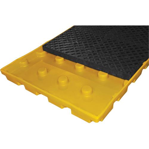 8-Drum Ultra-Spill Deck® - 98.5", 50", 5.3", 75 US gal., 12000 lbs., 5-Year Warranty, Yellow & Black - Image 4