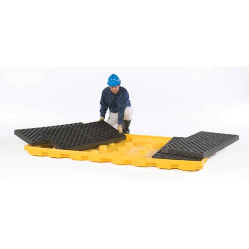 8-Drum Ultra-Spill Deck® - 98.5", 50", 5.3", 75 US gal., 12000 lbs., 5-Year Warranty, Yellow & Black - Image 3