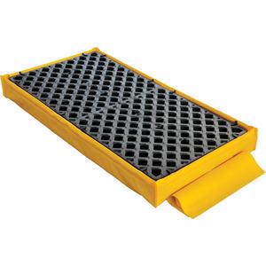 2-Drum Flexible Ultra-Spill Deck® Bladder System - 48", 27", 5", 88 US gal., 3000 lbs., Yellow, SPCC/ EPA 40 CFR 264.175