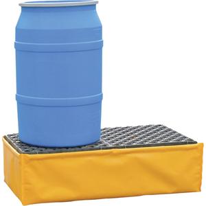 2-Drum Flexible Ultra-Spill Pallet® - 48", 24", 14", 66 US gal., 1200 lbs., SPCC 40 CFR 112, EPA 40 CFR 264.175, Yellow