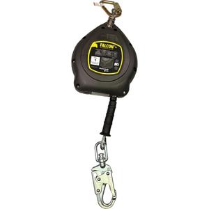 Falcon™+ Self-Retracting Lifeline - 20', 1, Galvanized Steel, Swivel, Carabiner, Steel, Snap Hook, Steel, SRL, OSHA 1926.502, ANSI Z359.14, CSA Z259.2.2, 130 lbs. (59 kg), ANSI/CSA 310 lbs. (141 kg)