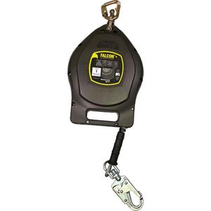 Falcon™+ Self-Retracting Lifeline - 50', 1, Galvanized Steel, Swivel, Carabiner, Steel, Snap Hook, Steel, SRL, OSHA 1926.502, ANSI Z359.14, CSA Z259.2.2, 130 lbs. (59 kg), ANSI/CSA 310 lbs. (141 kg)