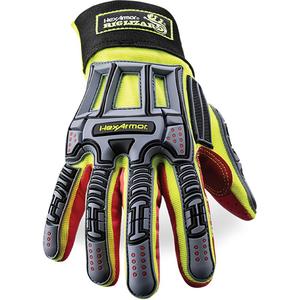 Rig Lizard® 2028X Cut-Resistant Gloves - Large/9, X-Small/6, Small/7, Medium/8, X-Large/10, 2X-Large/11, 3X-Large/12, Hook & Loop/Elastic, Synthetic/HPPE, ANSI/ISEA Level A6, ANSI/ISEA Level 4, ANSI/ISEA Level 4
