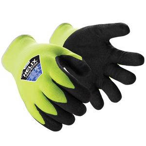 Helix® Cold Weather 2077 Cut-Resistant Gloves - Large/9, X-Small/6, Small/7, Medium/8, X-Large/10, 2X-Large/11, 3X-Large/12, 13, Acrylic/Fibreglass, Nitrile, Dipped Palm, ASTM ANSI Level A6, ANSI/ISEA 105 Level 4