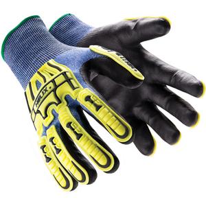 Helix® 3016 Impact Gloves - Small/7, Medium/8, Large/9, X-Large/10, 2X-Large/11, 3X-Large/12, Knit Wrist/Elastic, HPPE, ANSI/ISEA Level A4, ANSI/ISEA Level 2, ANSI/ISEA Level 5, ANSI/ISEA Level 2
