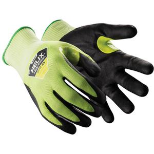 Helix® 3062 Cut-Resistant Gloves - Large/9, X-Small/6, Small/7, Medium/8, X-Large/10, 2X-Large/11, 18, HPPE, Foam Nitrile, Dipped Palm, ASTM ANSI Level A9, ANSI/ISEA 105 Level 3, Unrated, ANSI/ISEA 105 Level 4