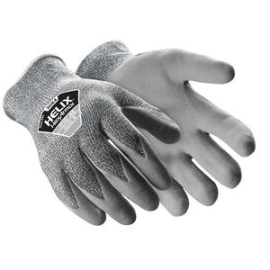 Helix® 3084 Cut-Resistant Gloves - Large/9, Small/7, Medium/8, X-Large/10, 2X-Large/11, 13, HPPE, Silicone, Dipped Palm, ASTM ANSI Level A5, ANSI/ISEA 105 Level 6, Unrated, ANSI/ISEA 105 Level 3