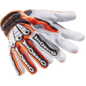Chrome SLT® Oasis 4073 Impact Gloves - X-Small/6, Small/7, Medium/8, Large/9, X-Large/10, 2X-Large/11, 3X-Large/12, Hook & Loop, Goatskin, ANSI/ISEA Level A6, ANSI/ISEA Level 3, ANSI/ISEA Level 4