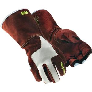 HeatArmor® 5050 Welding Gloves - Small/7, Medium/8, Large/9, X-Large/10, 2X-Large/11, 3X-Large/12, Aramid, Split Cowhide, ANSI/ISEA Level A6, ANSI/ISEA Level 4, ANSI/ISEA Level 6, ANSI/ISEA Level 2