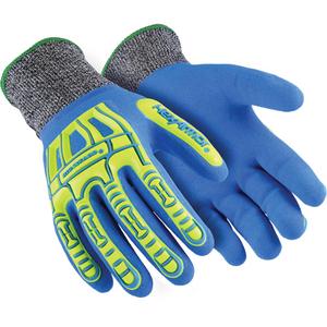 Rig Lizard® Fluid 7102 Cut-Resistant Gloves - Large/9, 2X-Small/5, X-Small/6, Small/7, 3X-Large/12, 13, HPPE/Fibreglass, Nitrile, Full Dip, ASTM ANSI Level A4, ANSI/ISEA 105 Level 4, Unrated, ANSI/ISEA 105 Level 3