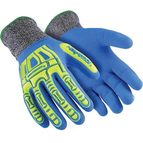 Rig Lizard® Fluid 7102 Cut-Resistant Gloves - Large/9, 2X-Small/5, X-Small/6, Small/7, 3X-Large/12, 13, HPPE/Fibreglass, Nitrile, Full Dip, ASTM ANSI Level A4, ANSI/ISEA 105 Level 4, Unrated, ANSI/ISEA 105 Level 3