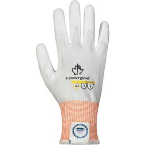 Superior Touch® Gloves - X-Small/6, Small/7, Medium/8, Large/9, 13, Dyneema®, Polyurethane, Dipped Palm, ASTM ANSI Level A2, ANSI/ISEA 105 Level 4, Unrated, ANSI/ISEA 105 Level 3, Unrated, 2", Knit