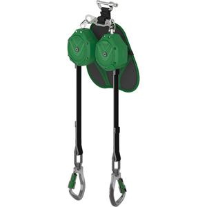 V-Shock® Edge Leading Edge Personal Fall Limiter - 6', 2, Dyneema®, Swivel, Single Pin, Web, Carabiner, Web, SRL, 1" (25.4 mm) wide/0.14" (3.6 mm) thick, Glass Filled Nylon, 1 Year, Green