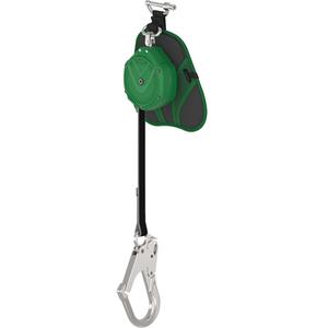 V-Shock® Edge Leading Edge Personal Fall Limiter - 8', 1, Dyneema®, Stationary, Single Pin, Web, Rebar Hook, Web, SRL, 1" (25.4 mm) wide/0.14" (3.6 mm) thick, Glass Filled Nylon, 1 Year, Green