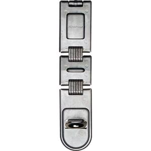 Double-Hinged Security Hasp - 1, Silver, 7-3/4" (20 cm), 7/16" (11 mm)