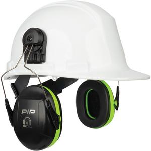 Dynamic™ V1™ Passive Ear Muffs - Cap Mount, A, 23, Cap Style Hardhats, Neon Green