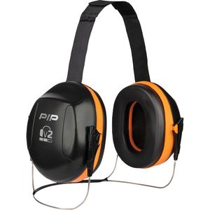 Dynamic™ V2™ Passive Ear Muffs - Neckband, A, 25, Neon Orange