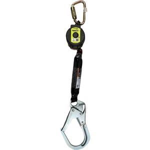 Miller™ TurboLite™+ Personal Fall Limiter - 6', 1, Web, Stationary, Carabiner, Steel, Locking Rebar Hook, Steel, SRL, 310 lbs. (141 kg), High Impact Nylon, Shock-Absorbing Engineered Co-Polymer
