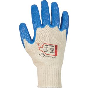Puncture-Resistant General-Purpose Gloves - X-Small/6, Small/7, Medium/8, Large/9, X-Large/10, 7, Nylon/Cotton, Nitrile, Dipped Palm, Unlined, ANSI Level 3, ANSI Level 4, 2", Knit