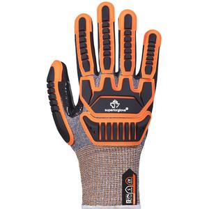 STXPNRVB Cut-Resistant Gloves - X-Large/10, 2X-Small/5, X-Small/6, Small/7, Medium/8, Large/9, 2X-Large/11, 3X-Large/12, Non-Knit, TenActiv™, Nitrile, Dipped Palm, ASTM ANSI Level A7, ANSI/ISEA 105 Level 5