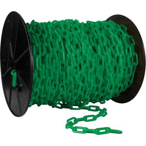 Plastic Safety Chain - Green, 1.5", 200'