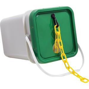 Plastic Safety Chain - Yellow, 2", 160'