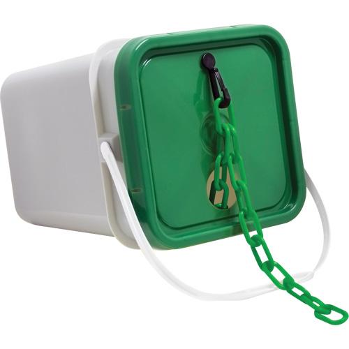 Plastic Safety Chain - Green, 2", 160'