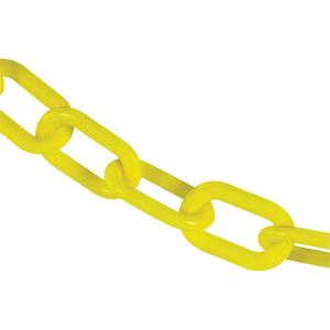 Heavy-Duty Plastic Safety Chain - Yellow, 2", 100'