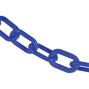 Heavy-Duty Plastic Safety Chain - Blue, 2", 100'