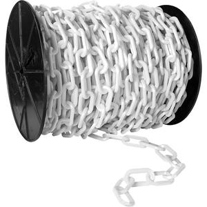 Heavy-Duty Plastic Safety Chain - Orange, 2", 120'