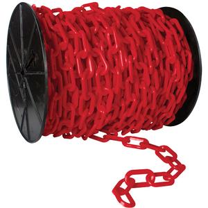 Heavy-Duty Plastic Safety Chain - Black, 2", 100'
