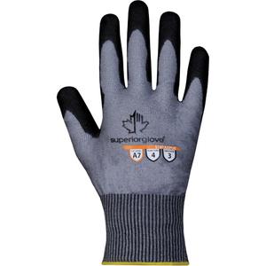 S18TAXPUE Cut-Resistant Gloves - 10, 6, 7, 8, 9, 11, 12, 18, TenActiv™, Polyurethane, Dipped Palm, ASTM ANSI Level A7, ANSI/ISEA 105 Level 3, Unrated, ANSI/ISEA 105 Level 4, Unrated
