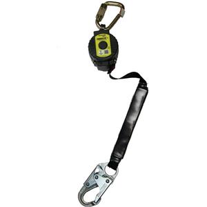 Miller™ TurboLite™+ Scorpion Personal Fall Limiter - 9', 1, Web, Stationary, Carabiner, Steel, Locking Rebar Hook, Steel, SRL, 420 lbs., High Impact Nylon, Shock-Absorbing Engineered Co-Polymer