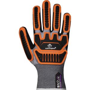 S21TAXFNVB Impact & Cut Resistant Gloves - 10, 6, 7, 8, 9, 11, 12, TenActiv™, Foam Nitrile, Dipped Palm, ASTM ANSI Level A6, ANSI/ISEA 105 Level 4, Unrated, ANSI/ISEA 105 Level 4, Unrated