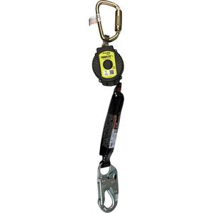 Miller™ TurboLite™+ Personal Fall Limiter - 11', 1, Web, Stationary, Carabiner, Steel, Locking Snap Hook, Steel, SRL, 310 lbs. (141 kg), High Impact Nylon, Shock-Absorbing Engineered Co-Polymer