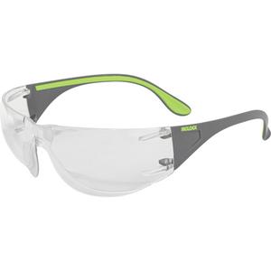 Adapt Safety Glasses - Meets/Exceeds CSA Z94.3/ANSI Z87+, Clear, Anti-Fog/Anti-Scratch, Two Sided NK-100, Grey & Green