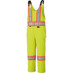 6616T High-Visibility Heavy-Duty Overalls - High Visibility Lime-Yellow, Silver/Orange, 40 (Tall), 42 (Tall), 44 (Tall), 46 (Tall), 48 (Tall), 50 (Tall), 52 (Tall), 54 (Tall), 56 (Tall), 58 (Tall), 60 (Tall)