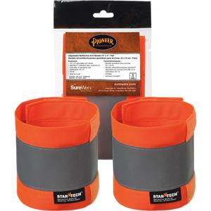 140A High-Visibility Orange Adjustable 14" X 4" Reflective Armband - One Size Fits All, StarTech®, CSA Z96-22, ANSI/ISEA 107-2020