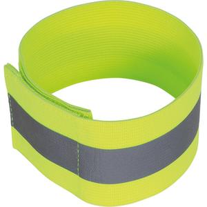 1141 High-Visibility Lime-Yellow Elastic Armband - One Size Fits All, 12"