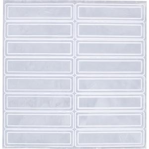 Reflective Hard Hat Stickers - White