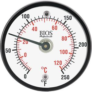Magnetic Surface Thermometer - Non-Contact, Analogue, 0-250°F (-20-120°C), 1-Year, ±2.5% of Full Scale, IP55
