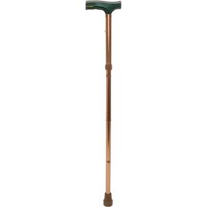 Folding Cane - 31" - 35", 300 lbs., Non-Medical, 1-Year, 1” (2.5 cm), Copper