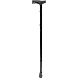 Folding Cane - 31" - 35", 300 lbs., Non-Medical, 1-Year, 1” (2.5 cm), Black