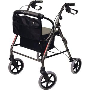 Folding Rollator - Non-Medical, 1-Year, 5’4” - 5’10” (162 - 176 cm), 31-1/2” - 35” (80 - 88 cm), 8” (20 cm)