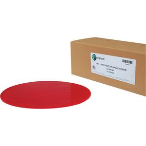 Spill Protector Drain Cover - Circular, 12" dia., Red