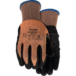 Stealth Phoenix Cut-Resistant Gloves - Large, X-Small, Small, Medium, X-Large, 2X-Large, 18, HPPE/Polyester, Nitrile, Dipped Palm, ASTM ANSI Level A4, EN 388 Level 4, EN 388 Level 4, EN 388 Level 2/ANSI/ISEA 105 Level 3