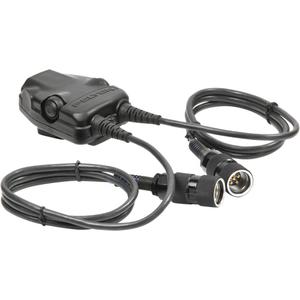 PELTOR™ DUAL Push-To-Talk Adapter for Military Radios with 6-PIN MIL-C-55116 Connector - 6-PIN MIL-C-55116, Black, Exelis, Harris, Thales, IP65