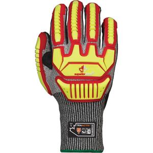 STAGBMPVB Impact Resistant Gloves with ErgoHyde Palms - 2X-Large, 3X-Large, 13, TenActiv™/Engineered Yarn, Not Coated, Not Coated, ASTM ANSI Level A7, ANSI/ISEA 105 Level 5, Unrated, ANSI/ISEA 105 Level 4